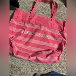 Large, flat bottom Victoria’s Secret tote bag